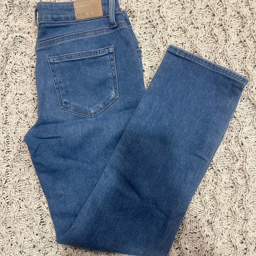 PAIGE Women's Denim Straight Jeans - Picture 1 of 4